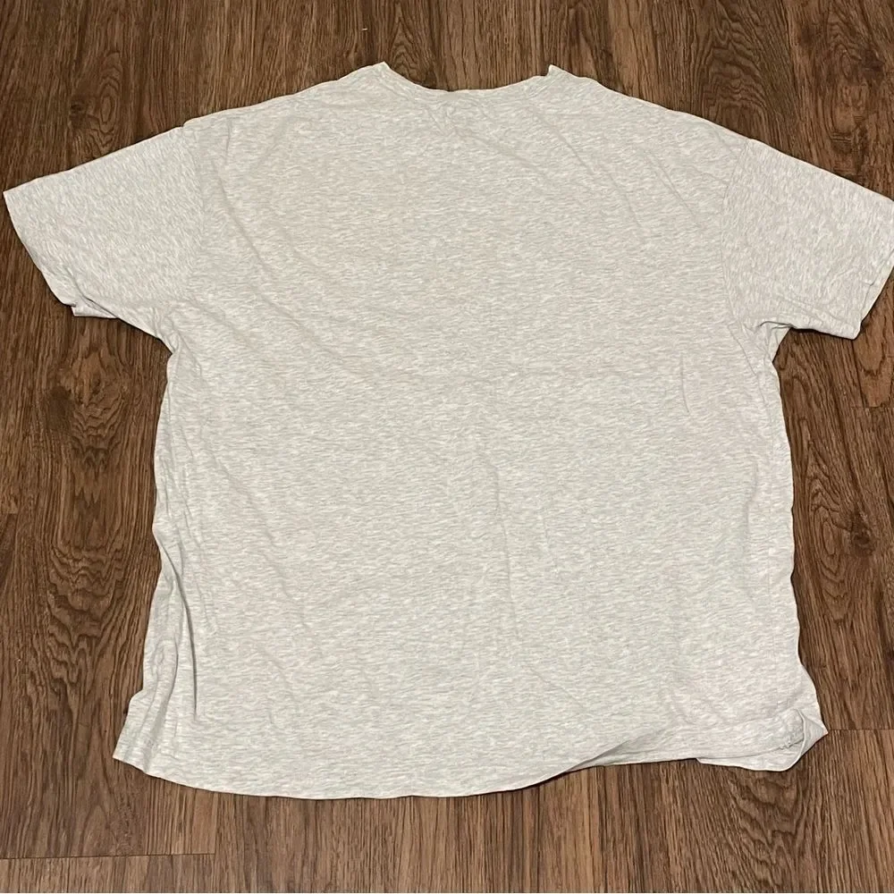 Victoria’s Secret Oversized Pajama Top Gray White Empower Each Other One Size